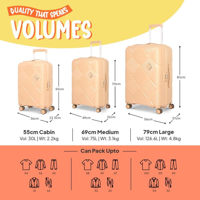 American Tourister AMT INSTAVIBE+ SP55 PEACH BLOSSOM