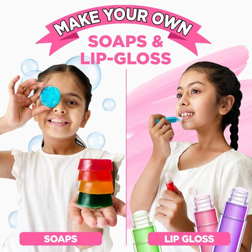 Einstein Box Ultimate Spa Science Kit for for Boys & Girls Aged 6-8-12-14| Birthday Gift Ideas, Lip Gloss Making kit | STEM Projects for 6,7,8,9,10,11,12,13,14 Year Olds | Gift Ideas for Girls |