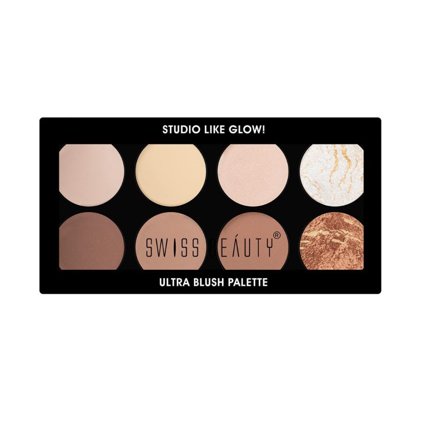 Swiss Beauty Ultra Blush Palette With Highly Blendable Shades | Pigmented Blusher For A Natural Flush | Shade-4, 16Gm|