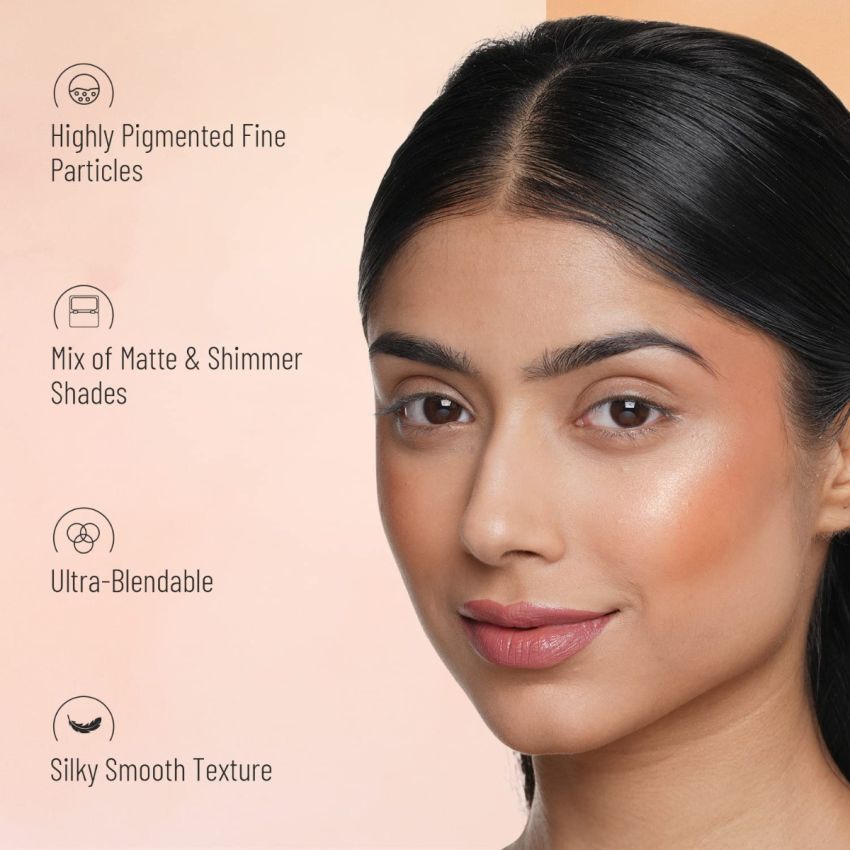 Swiss Beauty Ultra Blush Palette With Highly Blendable Shades | Pigmented Blusher For A Natural Flush | Shade-4, 16Gm|