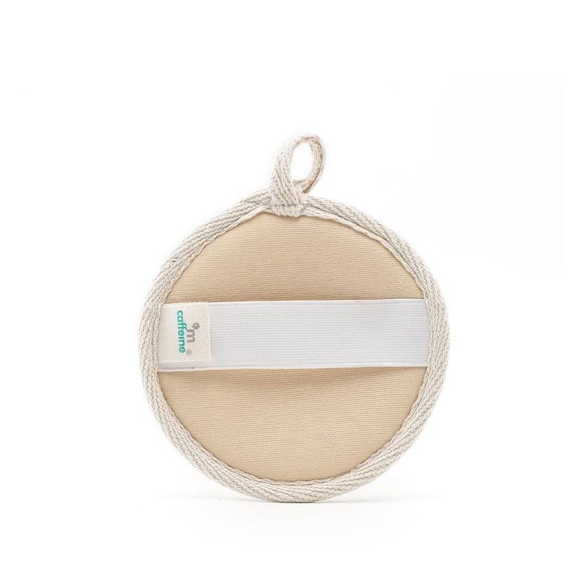 mCaffeine Exfoliating Loofah for Removing Dead Skin | Made of 100% Natural Ramie Fibre | Gentle on the Skin | Sustainable, Unisex | Easy to Hang