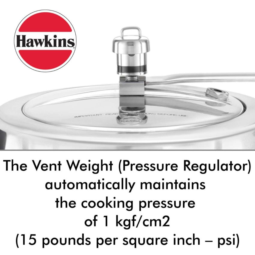 Replacement for Hawkins Vent Weight Whistle for Hawkins Aluminium Pressure Cookers of, 1.5 to 12 Litre Capacity model name Classic,contura Black,from sreenidhi Mart