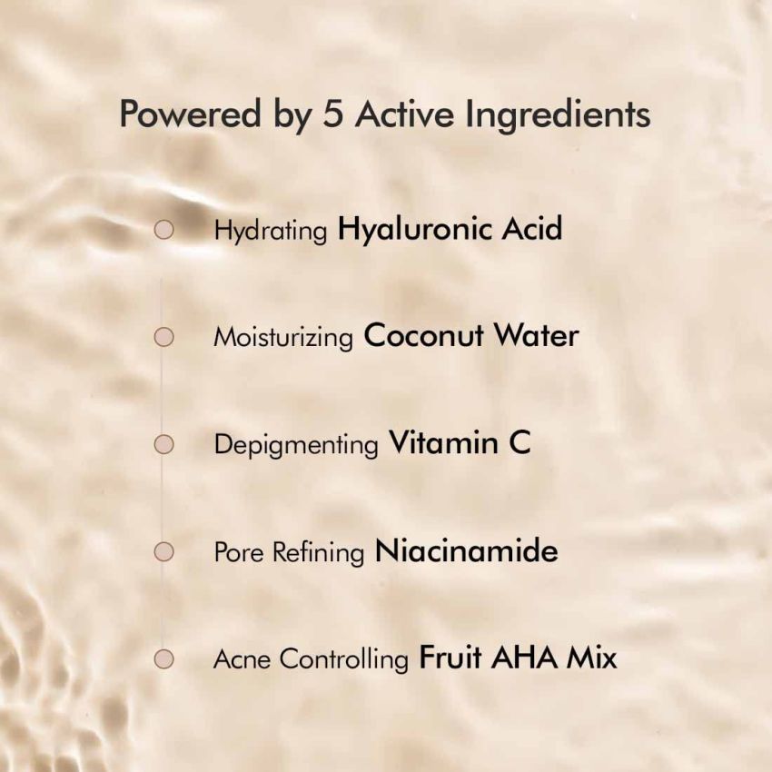 mCaffeine Green Tea & Coffee Sheet Masks with Vitamin C, Hyaluronic Acid, Niacinamide, Coconut Water & Fruit AHA Mix for Hydrated & Glowing Skin| Face Sheet Masks for Women & Men - Pack of 6 | 120g