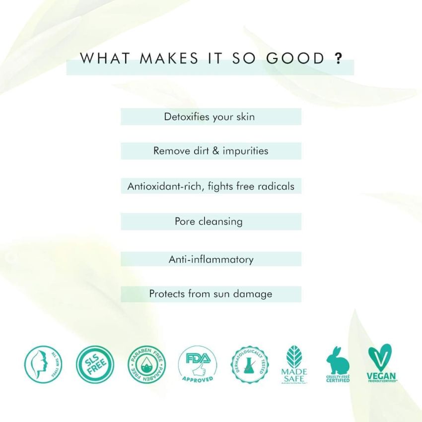 mCaffeine Vitamin C Face Wash for Women with Green Tea & Hyaluronic Acid | Oil Control Face Wash for Oily Skin, Normal Skin & Dry Skin | Natural Detoxifying Face Wash - Rich in Antioxidants | 100ml