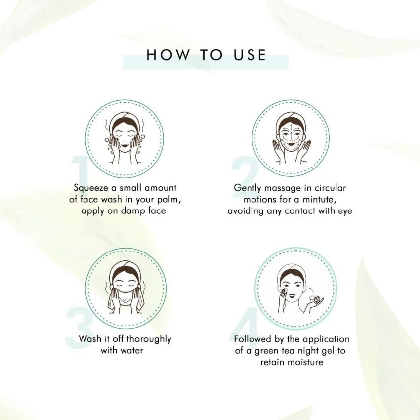 mCaffeine Vitamin C Face Wash for Women with Green Tea & Hyaluronic Acid | Oil Control Face Wash for Oily Skin, Normal Skin & Dry Skin | Natural Detoxifying Face Wash - Rich in Antioxidants | 100ml