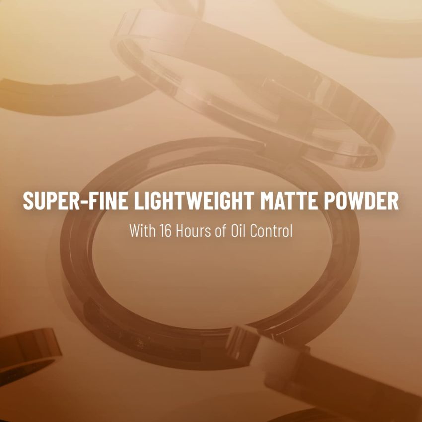 SWISS BEAUTY Airbrush Finish Compact With Spf 10 for All Skin Type| 16 Hours Of Oil-Control |Matte Finish | Shade- Walnut, 9G |, Black