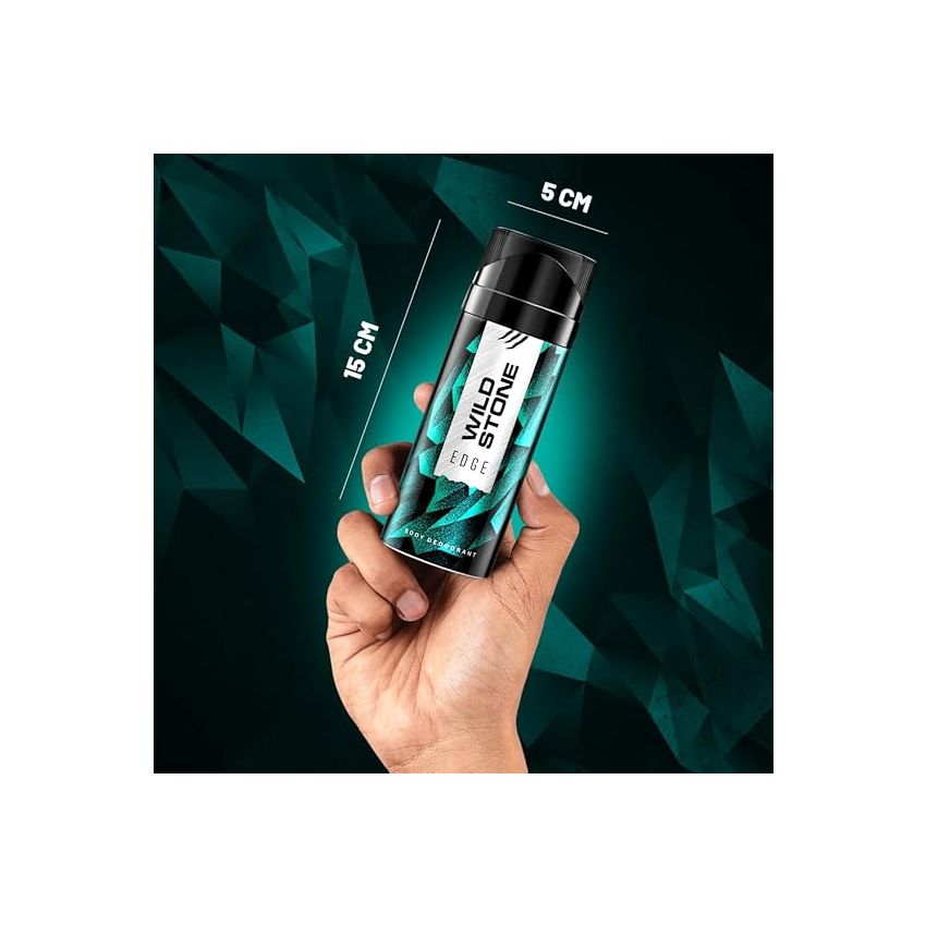 Wild Stone Edge Deodorant Spray For Men, Long Lasting Refreshing Everyday Wear Fragrance, 150Ml