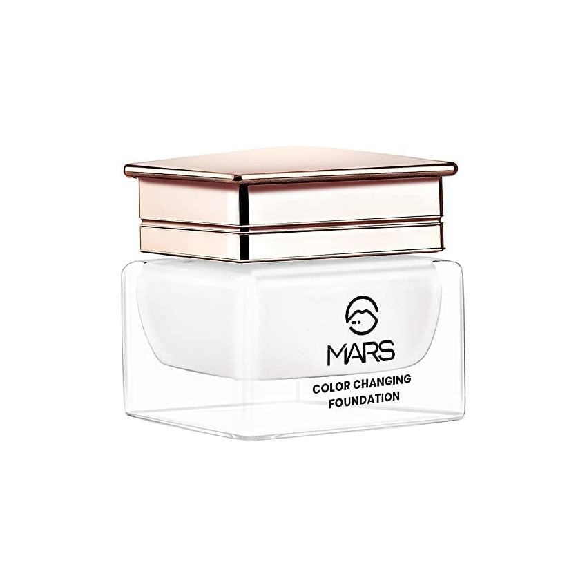 MARS Color Changing Foundation, Liquid Water Proof Satin Finish, Face Makeup Foundation Suitable For Fair Skin Tone Only, Full coverage, Skin Color Corrector, 20ml (White)
