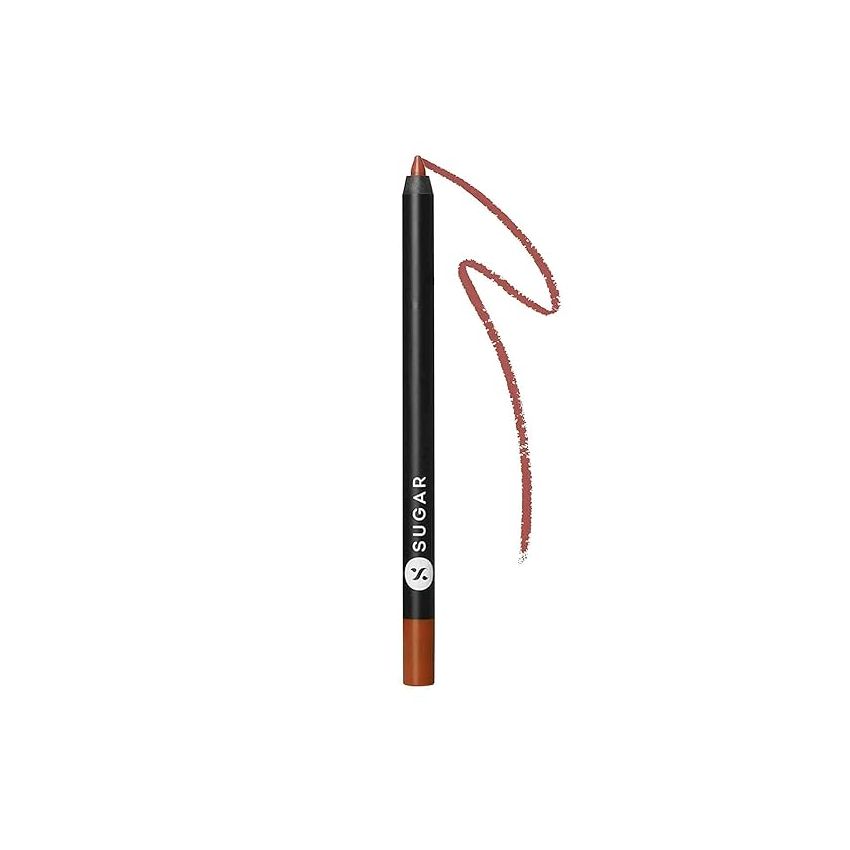 SUGAR Lipping On The Edge Lip Liner | Lasts upto 10hrs | Waterproof | 1.2gm - 02 Wooed By Nude (Peach Nude)