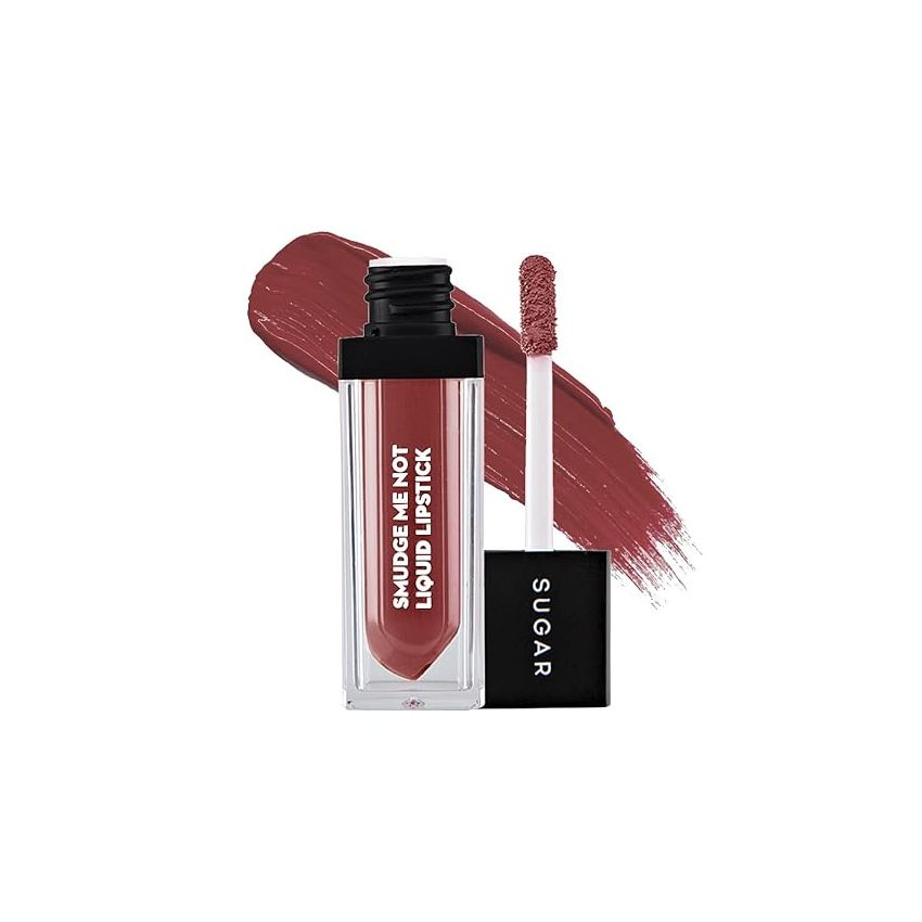 SUGAR Cosmetics - Smudge Me Not - Liquid Lipstick - 12 Don Fawn (Yellow Brown) - 4.5 ml - Ultra Matte Liquid Lipstick, Transferproof and Waterproof, Lasts Up to 12 hours