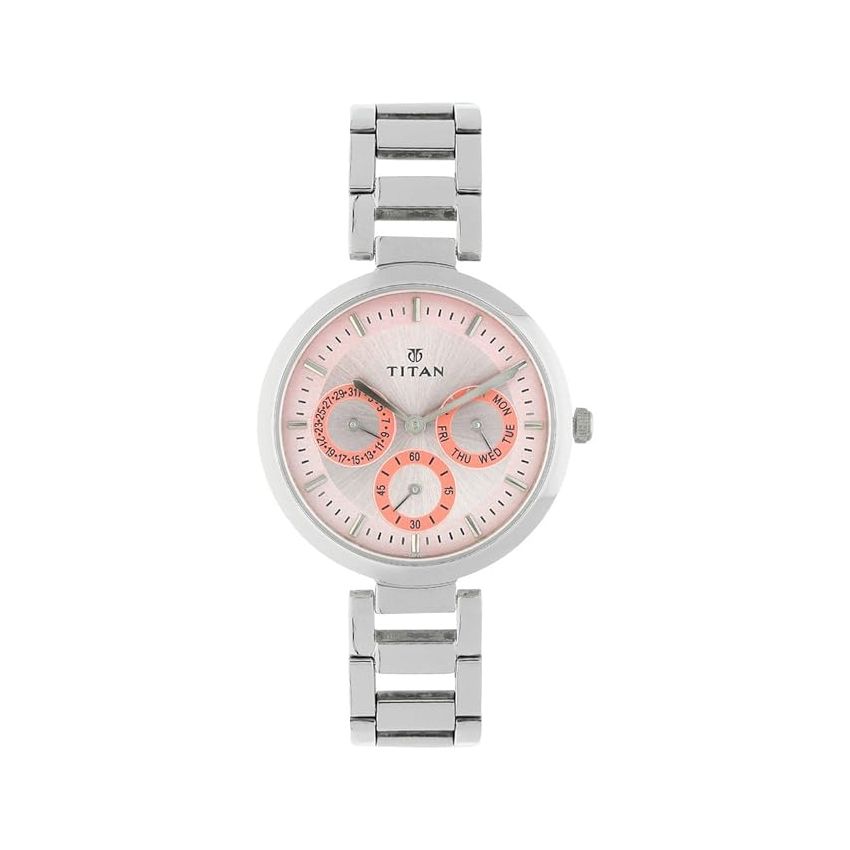 Titan Youth Analog Pink Dial Women's Watch-NL2480SM05/NP2480SM05
