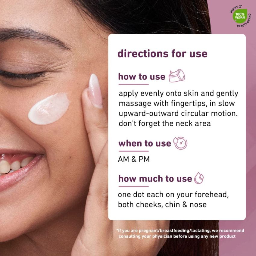 Plum 1% Resveratrol & Vitamin C Youthful Glow Moisturizer Cream | Fights Signs Of Ageing | Enhances Collagen Production | Boosts Glow | Lightweight & Quick-Absorbing | 100% Vegan | 50G