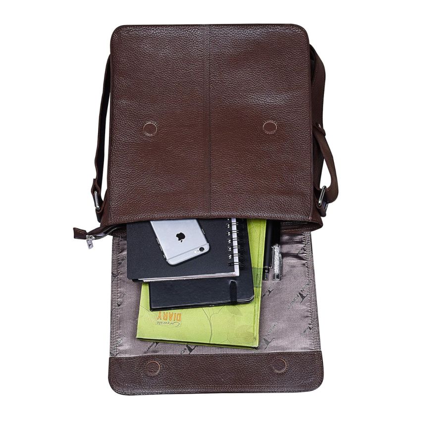 URBAN FOREST Zack Leather Messenger Bag for Men