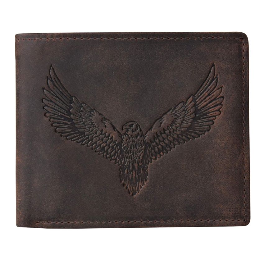 URBAN FOREST Zeke Vintage Leather Wallet & Casual Leather Belt Combo Gift Set