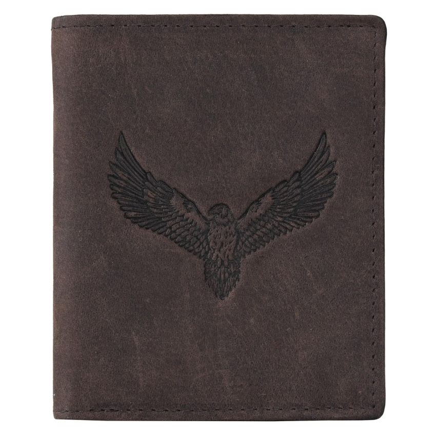 URBAN FOREST Zenon Vintage Brown Metal Card Holder Wallet for Men