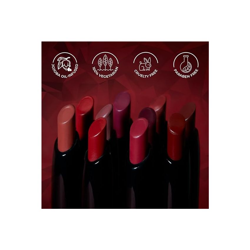 SUGAR Cosmetics Matte Attack Lipstick for Women | Transferproof & Smudgeproof | Lasts upto 12hrs | Enriched With Jojoba Oil | 2gm - Red Zeppelin