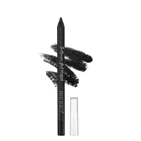 Swiss Beauty Intensegel Kajal Eyeliner, Eye Makeup, Glittery Black, 1.2G