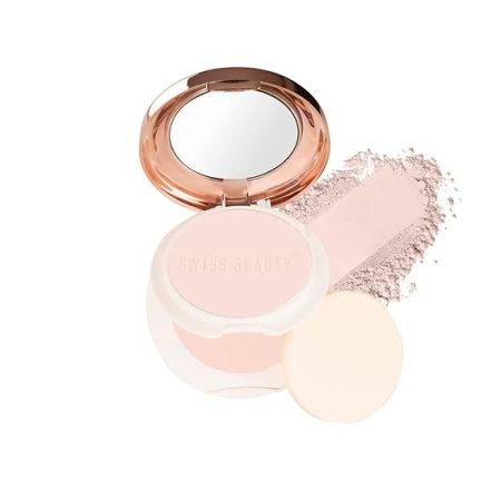 Swiss Beauty Oil Control Compact Powder | Lightweight Compact Powder for Matte Flawless Finish | Face Makeup, Shade - Light-Medium, 20 gm |