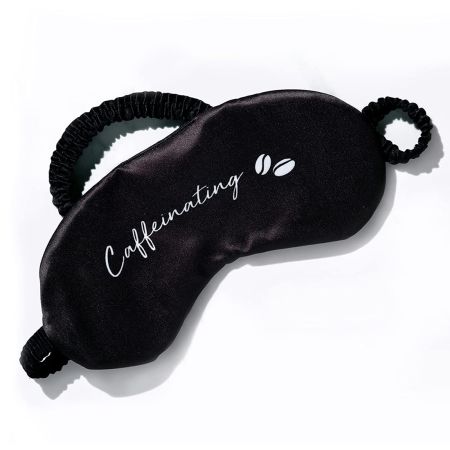 mcaffeine Caffeinating Sleeping Eye Mask, Breathable, Lightweight & Ultra-Comfortable, Gender Neutral & Travel Friendly, Made Of Pure Mulberry Silk