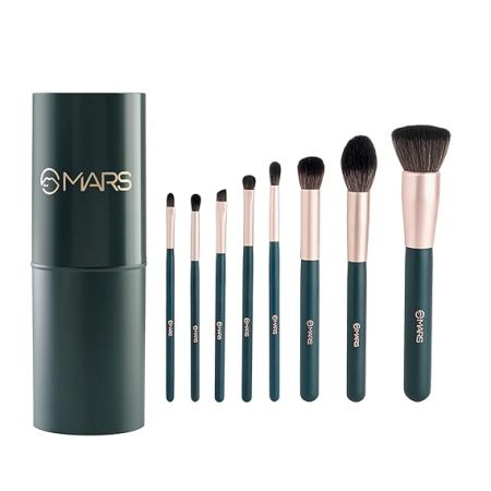 MARS Tools of Titan Brush Set of 8 with Holder | Face Makeup Brush Set with Ultra Soft Bristles (PACK OF 8)