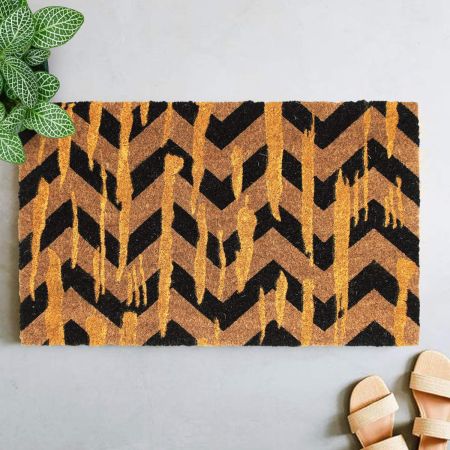 Onlymat Natural Coir Art Printed Doormat - 29.53" x 17.73", Multi-Color (TP 12373)