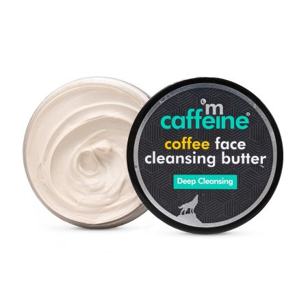 mCaffeine Coffee Face Cleansing Butter with Shea Butter & Vitamin E| Moisturizing Face Cleanser and Makeup Remover| Cleansing Balm for Waterproof Makeup | Gentle on skin | For All Skin Types - 100g