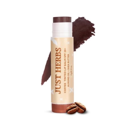 Just Herbs Tinted Lip Balm for Men and Women with SPF 20+ for Dark Lips to Lighten 4 g