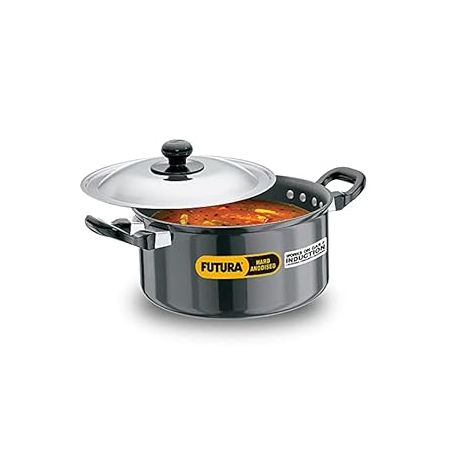 Futura Nonstick Stewpot 3L with SS lid and Induction Compatible Base