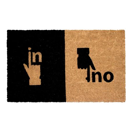 Onlymat Printed Door Mat (Black, Coir, 75 X 45 Cm)