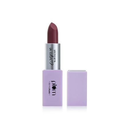 Plum Velvet Haze Matte Lipstick with SPF 30 | Powder Matte Finish | Highly Pigmented | With Ceramides | 04 Bold Brick