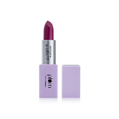 Plum Velvet Haze Matte Lipstick with SPF 30 | Powder Matte Finish | Highly Pigmented | With Ceramides | 10 Bright Berry