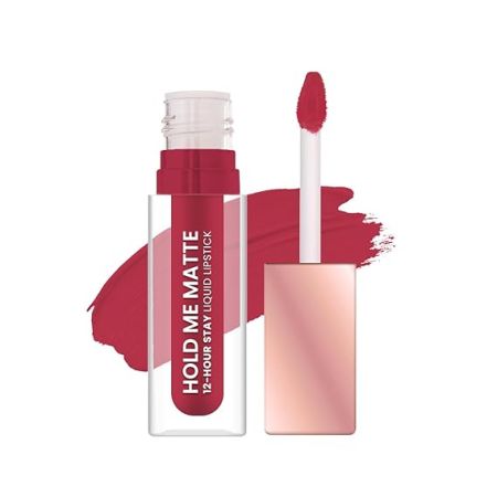 Swiss Beauty Hold Me Matte Liquid Lipstick | 12 Hours Stay | Non-Transfer Lipstick | Waterproof Lipstick with Intense Hydration| Shade - Burnt Rose, 4.5ml