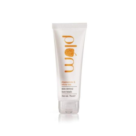 Plum Chamomile & White Tea Revival Face Wash | Mild Cleanser | For Normal, Combination Skin | 100% Vegan, Cruelty Free | 120ml