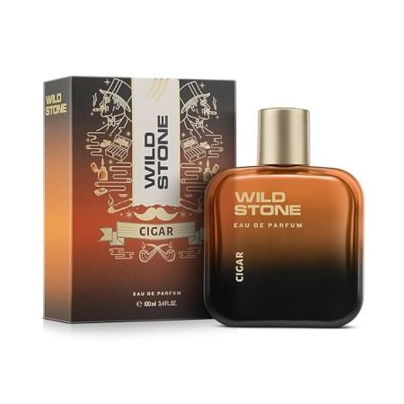 Wild Stone Cigar Eau De Parfum for Men, 100ml|Spicy and Woody Long Lasting Perfume for Men| Dailywear Fragrance|Premium EDP