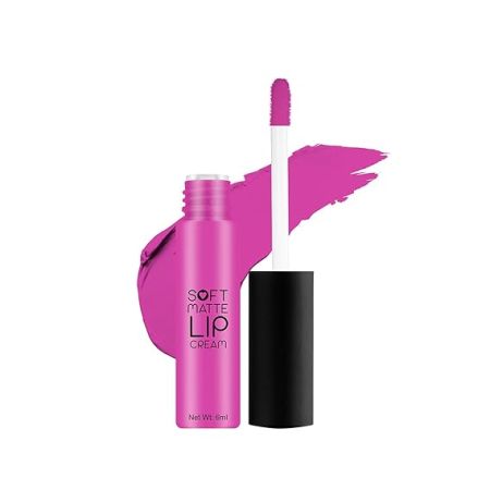 Swiss Beauty Soft Matte Lip Cream Weightless Lipstick | Long Lasting Lipstick With Velvety Finish | Shade- Candy Pink, 6ml