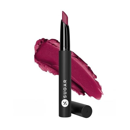 SUGAR Cosmetics Matte Attack Lipstick for Women | Transferproof & Smudgeproof | Lasts upto 12hrs | Enriched With Jojoba Oil | 2gm - Daft Pink