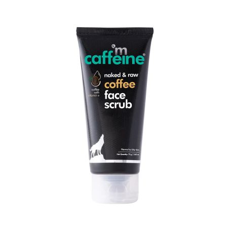 mCaffeine Coffee Tan Removal Face Scrub (75gm) | Blackhead, Whitehead Remover, Dead Skin Remover, Detan Pack I Caffeine & Walnut Exfoliate Scrub For Women & Men