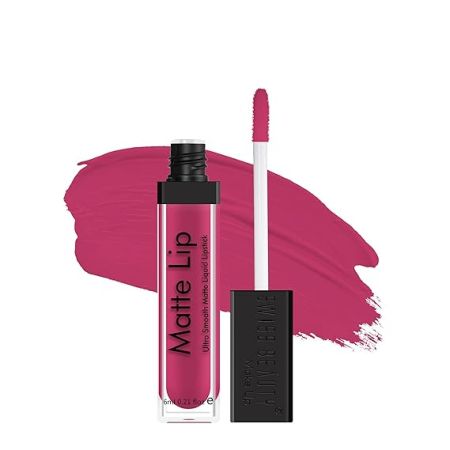 Swiss Beauty Ultra Smooth Matte Lip Liquid Lipstick, Smooth Lip Color, Weightless Finish, Silky Matte Finish, Shade- Fuschia Pink, 6ml