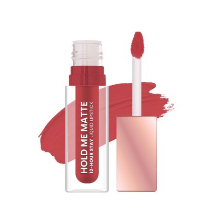 Swiss Beauty Hold Me Matte Liquid Lipstick | 12 Hours Stay | Non-Transfer Lipstick | Waterproof Lipstick with Intense Hydration| Shade - Daring Salmon, 4.5ml