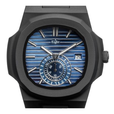 EIGHT KUWAIT The Chrono Polycarbon Blue watch