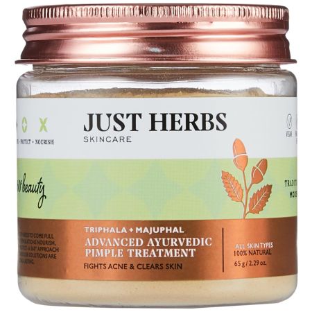 Just Herbs Advanced Ayurvedic Face Pack Prevents Pores Enlargement, Acne & Pimples, Suitable For All Skin Types