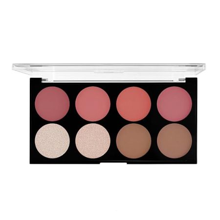 MARS Fantasy Face Palette for Makeup with Blushes, Shimmer Highlighters and Bronzer| Highly Pigmented & Long Lasting | ALL-IN-1 Face Makeup Kit (20g) | Shade-01