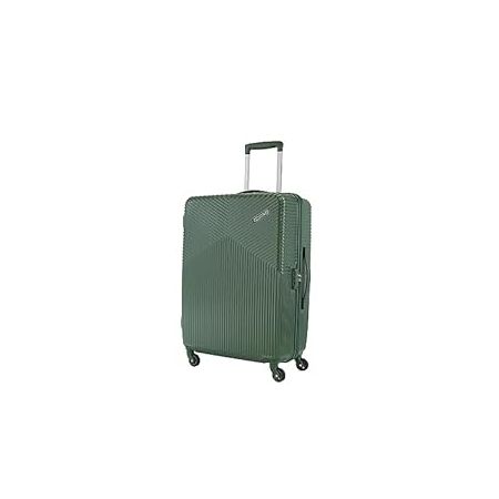 American Tourister Georgia 55 Cms Small Cabin Polycarbonate Hardshell-Sided 4 Spinner Wheels Luggage/Suitcase/Inline Trolley Bag (Forest Green)