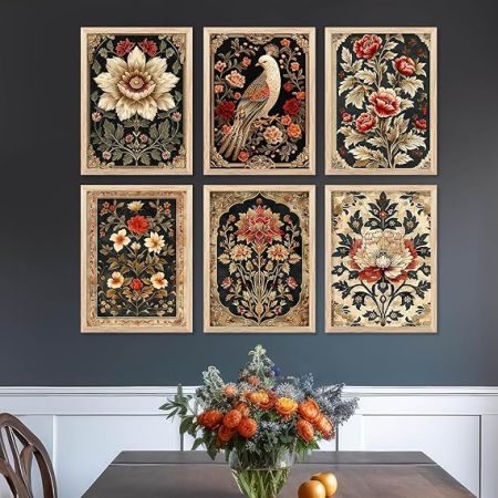 kotart - Traditional Wall Art Paintings For Wall Decor | Madhubani Wall Poster With Frames | Wall Hanging Frames (10X13 INCH, A)