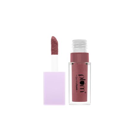 Plum Keep It Glossy Serum Lip Gloss With Hyaluronic Acid | Luminous Finish | Highly Pigmented | Instant Hydration | 100% Vegan & Cruelty Free | 03 Glimmer Rose