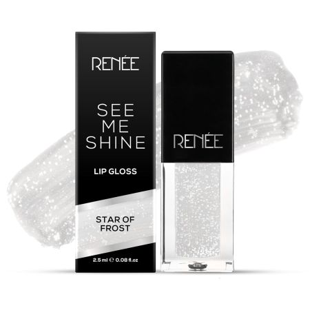 RENEE See Me Shine Lip Gloss - Star Of Frost 2.5ml, Non Sticky & Non Drying Formula| Long Lasting Moisturizing Effect| Compact and Easy to Carry