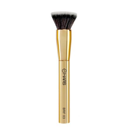 MARS Artist's Arsenal Professional Flat Eyeshadow Makeup Brush | Feather Soft Touch | Precise Synthetic Bristle | Perfect for Eyeshadow | Luxe Packaging Makeup Brush (Golden)