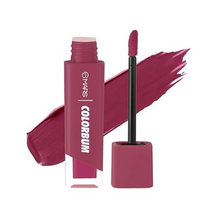 MARS Colorbum Liquid Matte Lipstick for Women | Smudge Free | Water Proof & Long-Lasting 5.5ml (18-Grapy Goa)