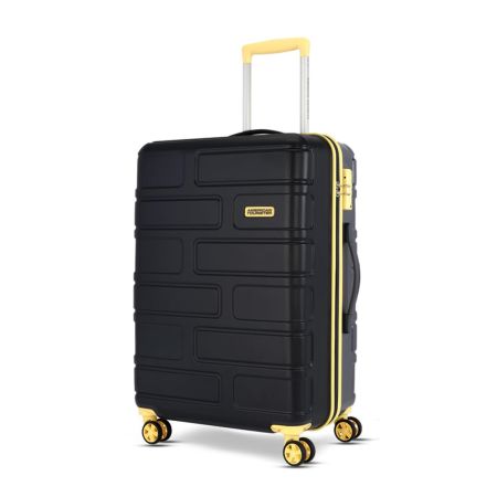 American Tourister BRICKLANE+ 8 Wheel Spinner Polycarbonate (PC) 69 Cm Medium Charcoal Grey Check-in Hard Luggage
