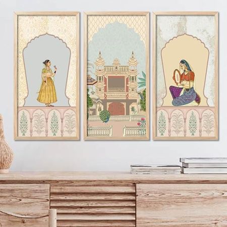 kotart Traditional Indian Pichwai (10X19 INCH, D) (10X19 INCH, B)